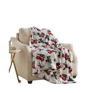 Member's Mark Holiday‎ Wagons Soft & Luxurious Reversible Throw Blanket 60x70
